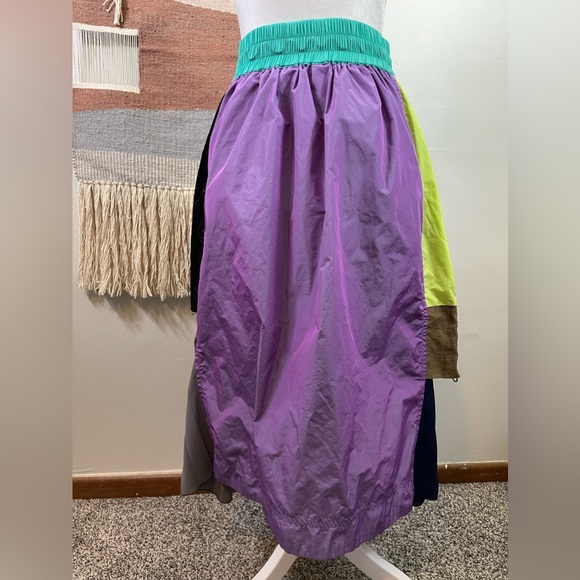 Vintage 90s Style Move Up Unique Midi Sports Skirt S - Picture 4 of 6